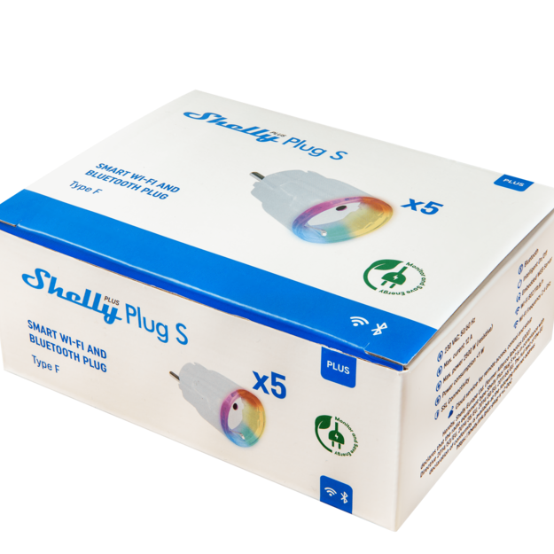 Shelly Plus Plug S - Intelligente Steckdose Funktioniert mit Alexa & Google  3800235265567
