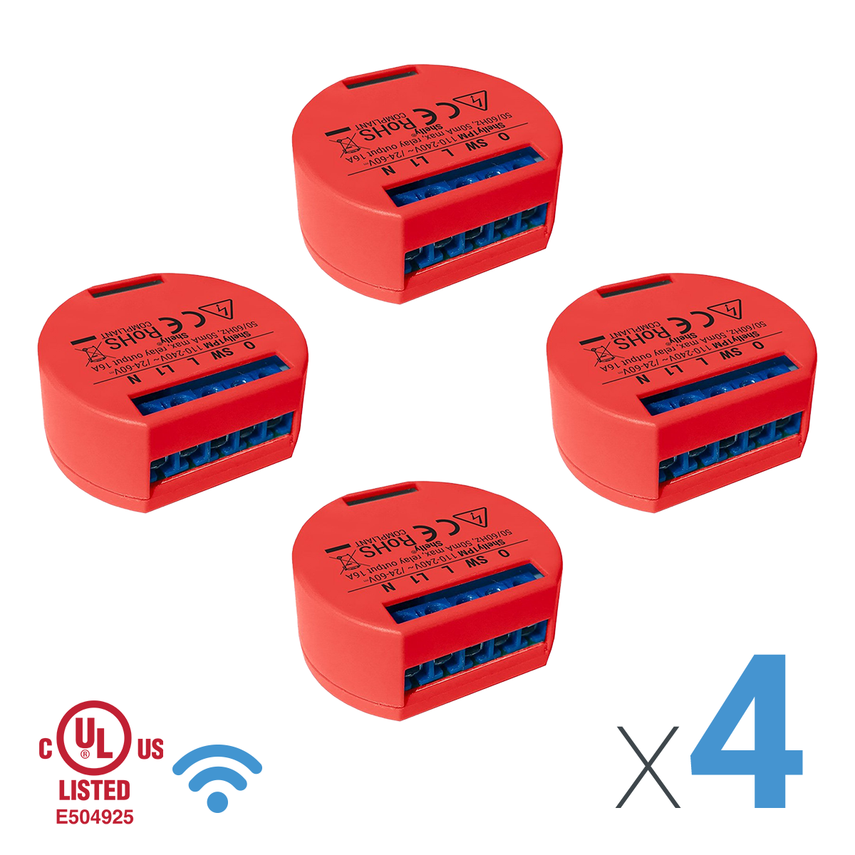 SHELLY PLUS 1PM (SINGLE PACK)  Smart Wi-Fi Relay with Power