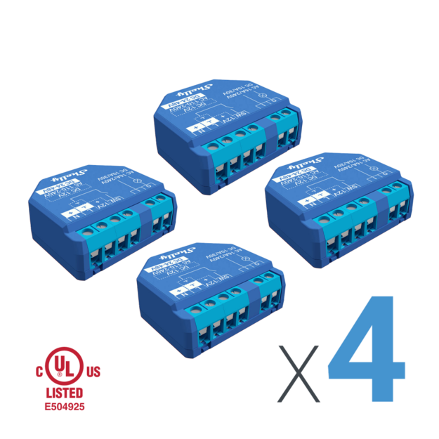 Shelly Plus 1 UL (4 pack)