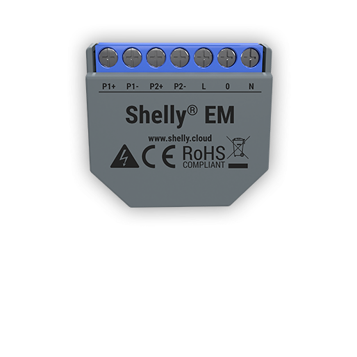Shelly EM - 230V/2A WiFi smart energy meter - 2-channels - Android