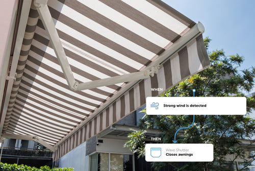 Let your awnings follow the weather