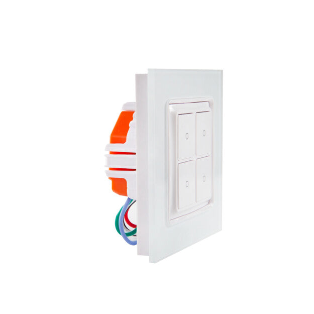 Shelly Wall switch 4 + Shelly Plus i4 White